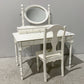 White Dressing Table with Chair