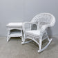 White Wicker Chair Set