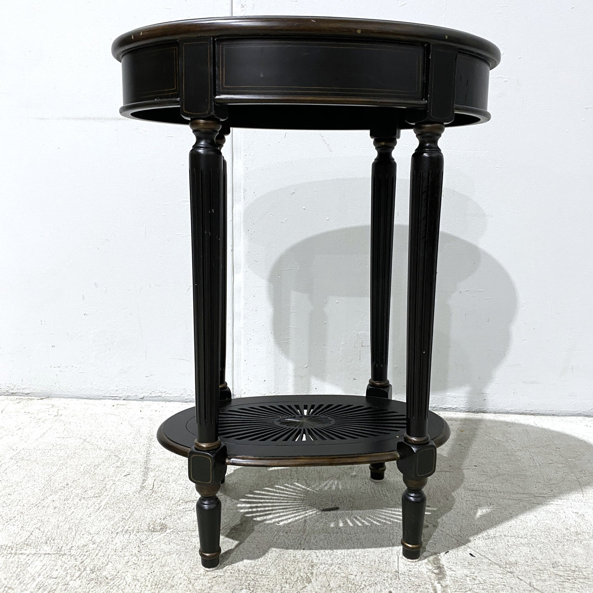 Oval-shaped End Table