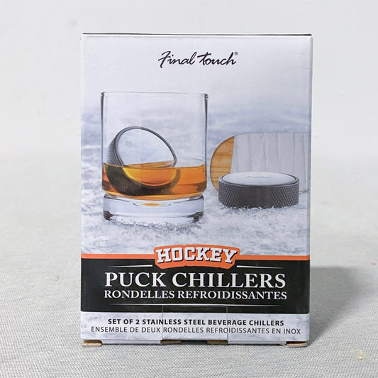 Hockey Puck Beverage Chillers (Set of 2)