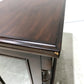 Two-door Glass Display Cabinet with Dark Wood Finish
