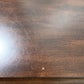 Two-door Glass Display Cabinet with Dark Wood Finish