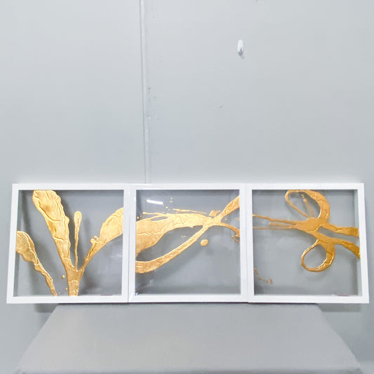 Minimalist Gold Wall Art (Set of 3)