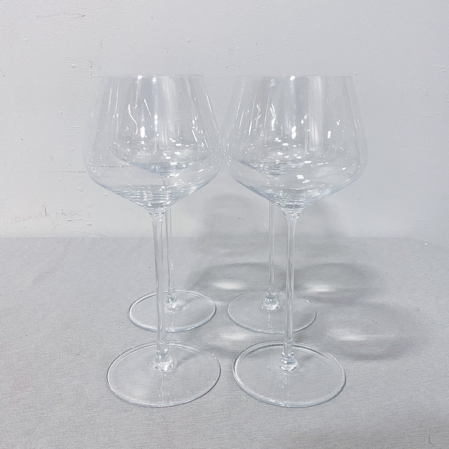 Tall Crystal Wine Glasses (Set of 4)