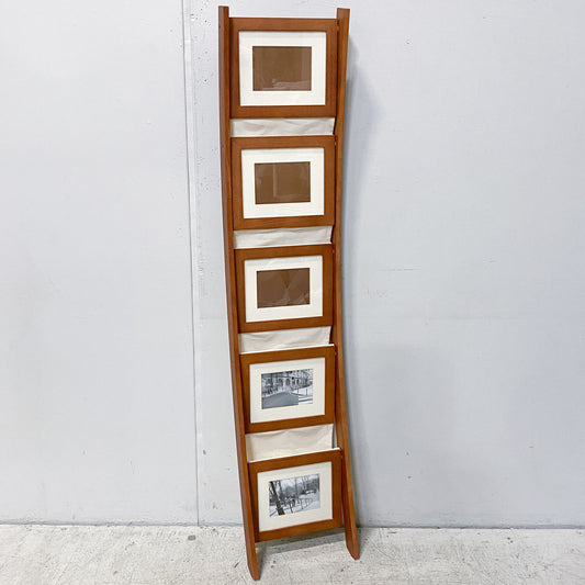 Wood Picture and Magazine Rack