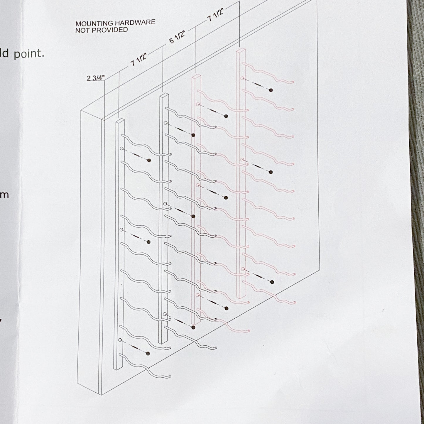 24-Bottle Steel Wine Storage System