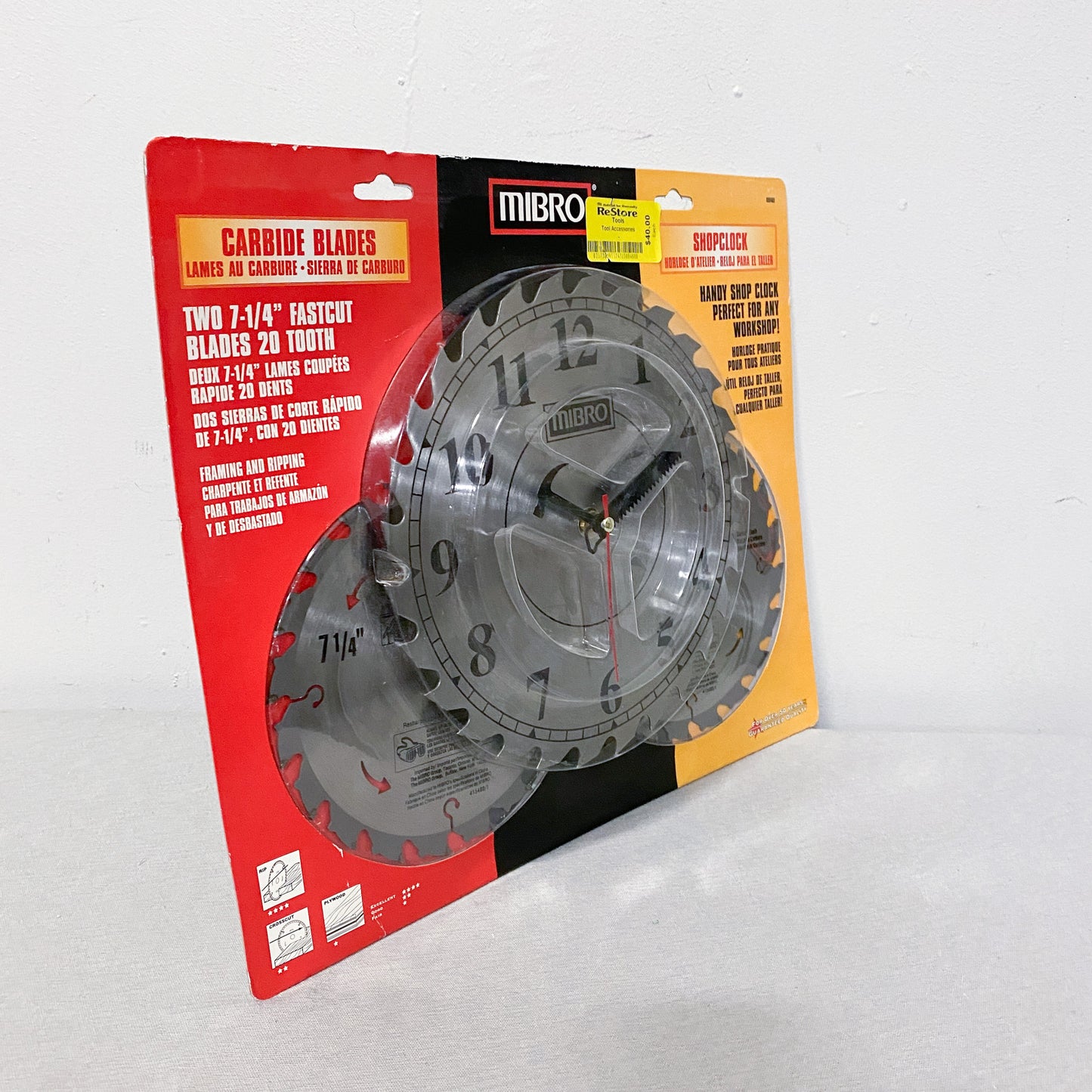 Circular Saw Blade Workshop Clock