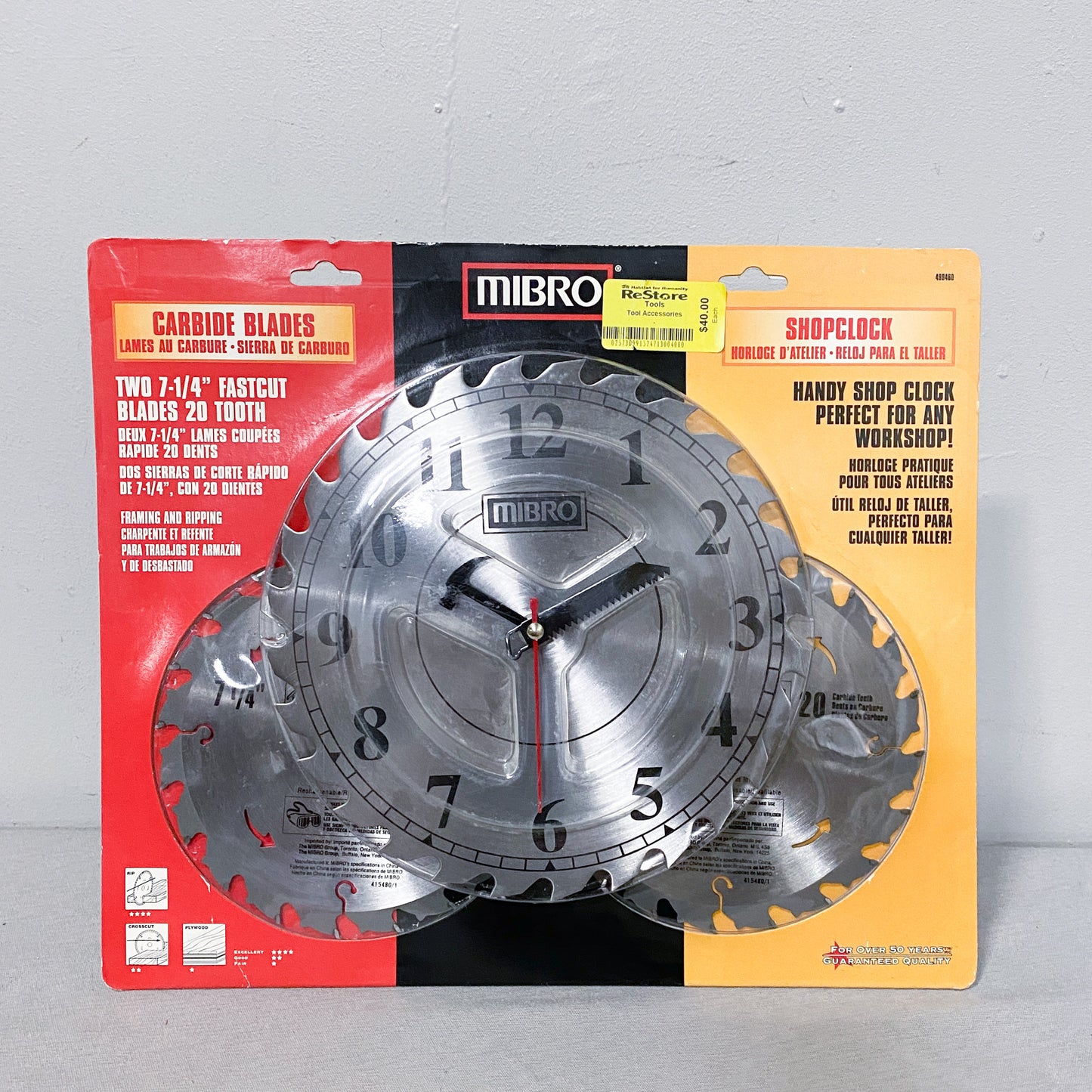 Circular Saw Blade Workshop Clock