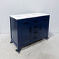 48" Dark Blue Double sink Vanity and Countertop