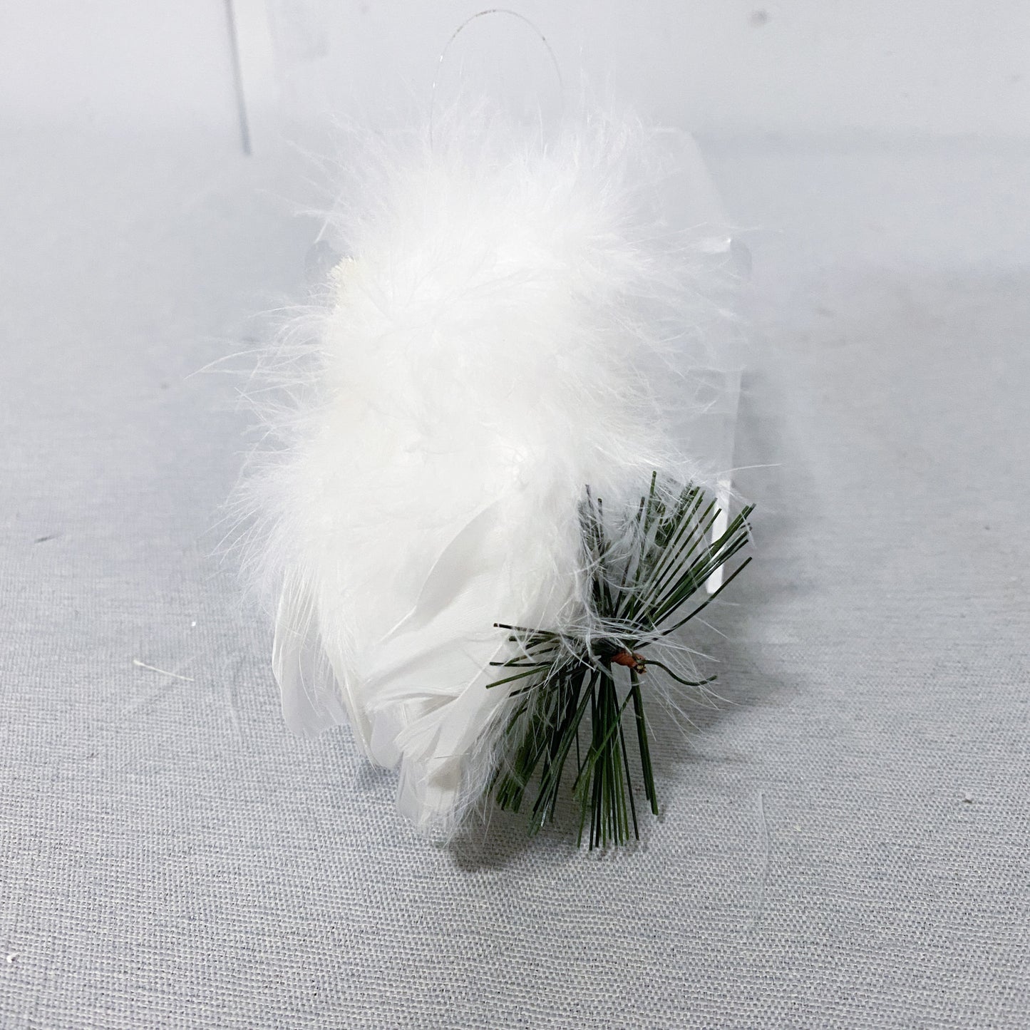 Down Feather Owl- Handmade Ornament