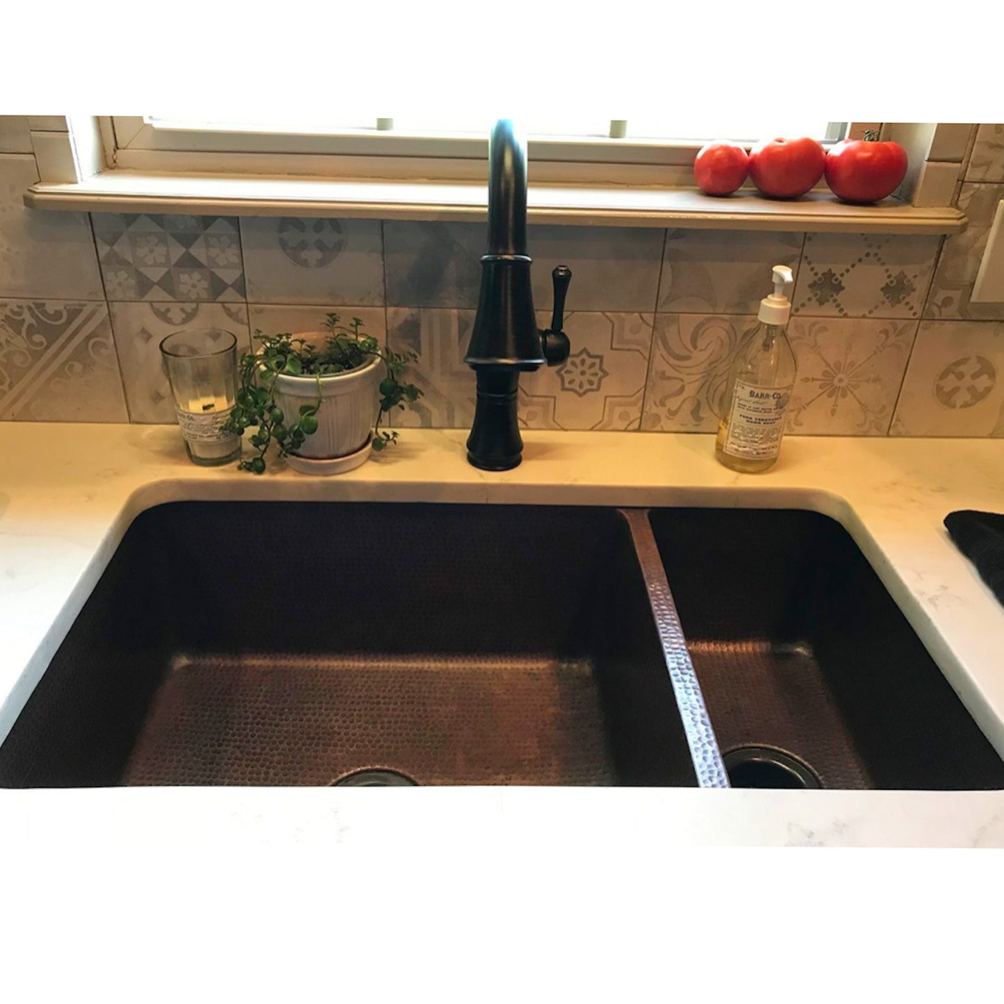 Copper Double Bowl Kitchen sink