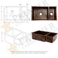 Copper Double Bowl Kitchen sink