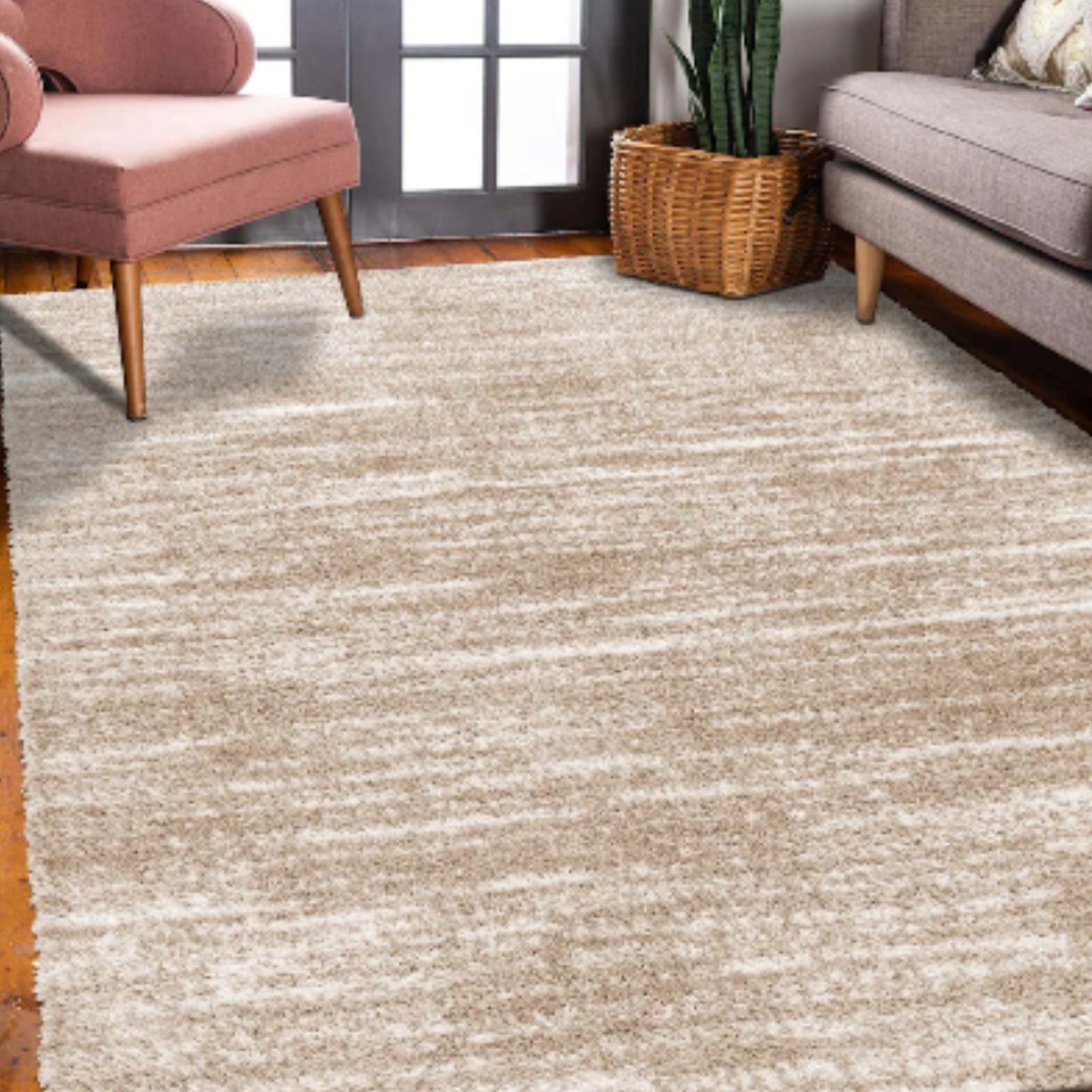 6 x 9 Tribeca Beige Area Rug