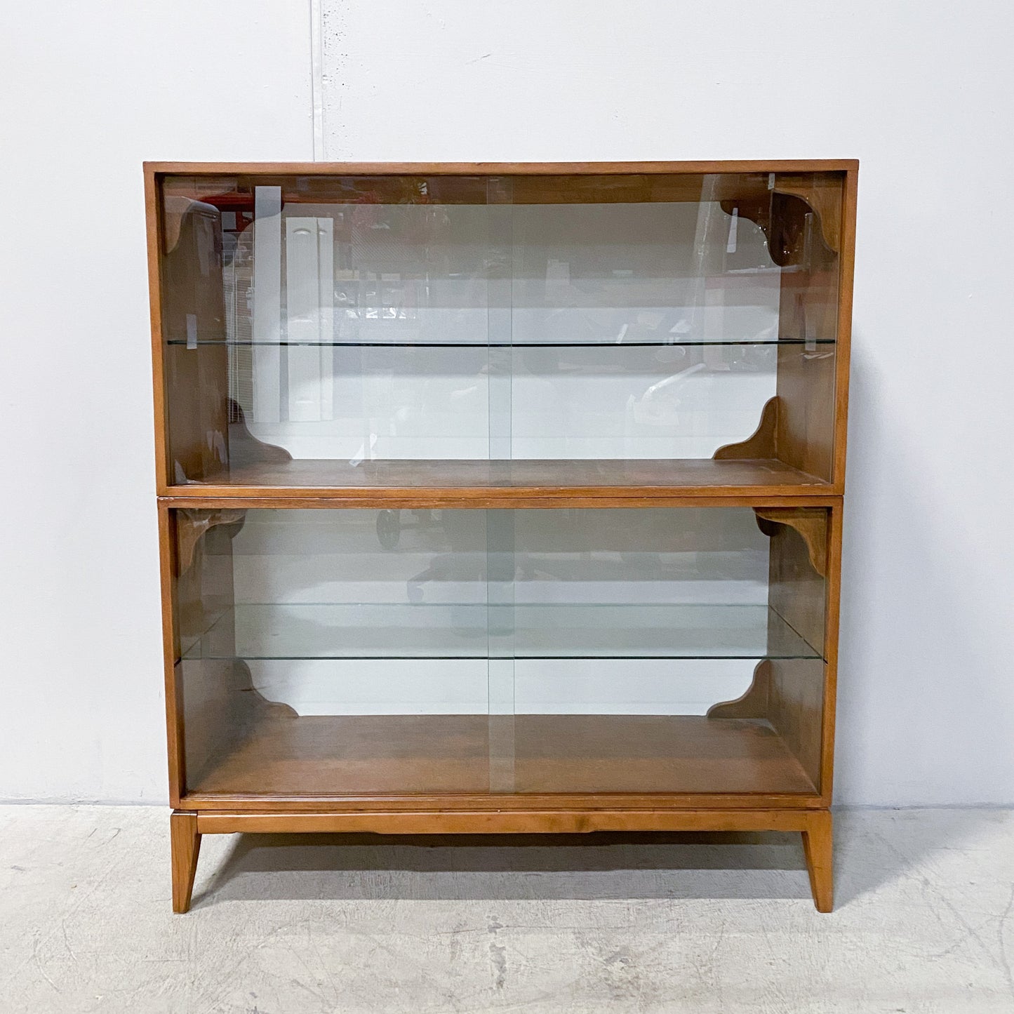 Handmade Mid-Century Display Cabinets Set of 2