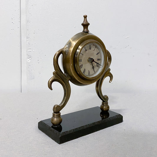 Pewter and Granite Clock