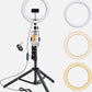 10" LED Ring Light & Media Station