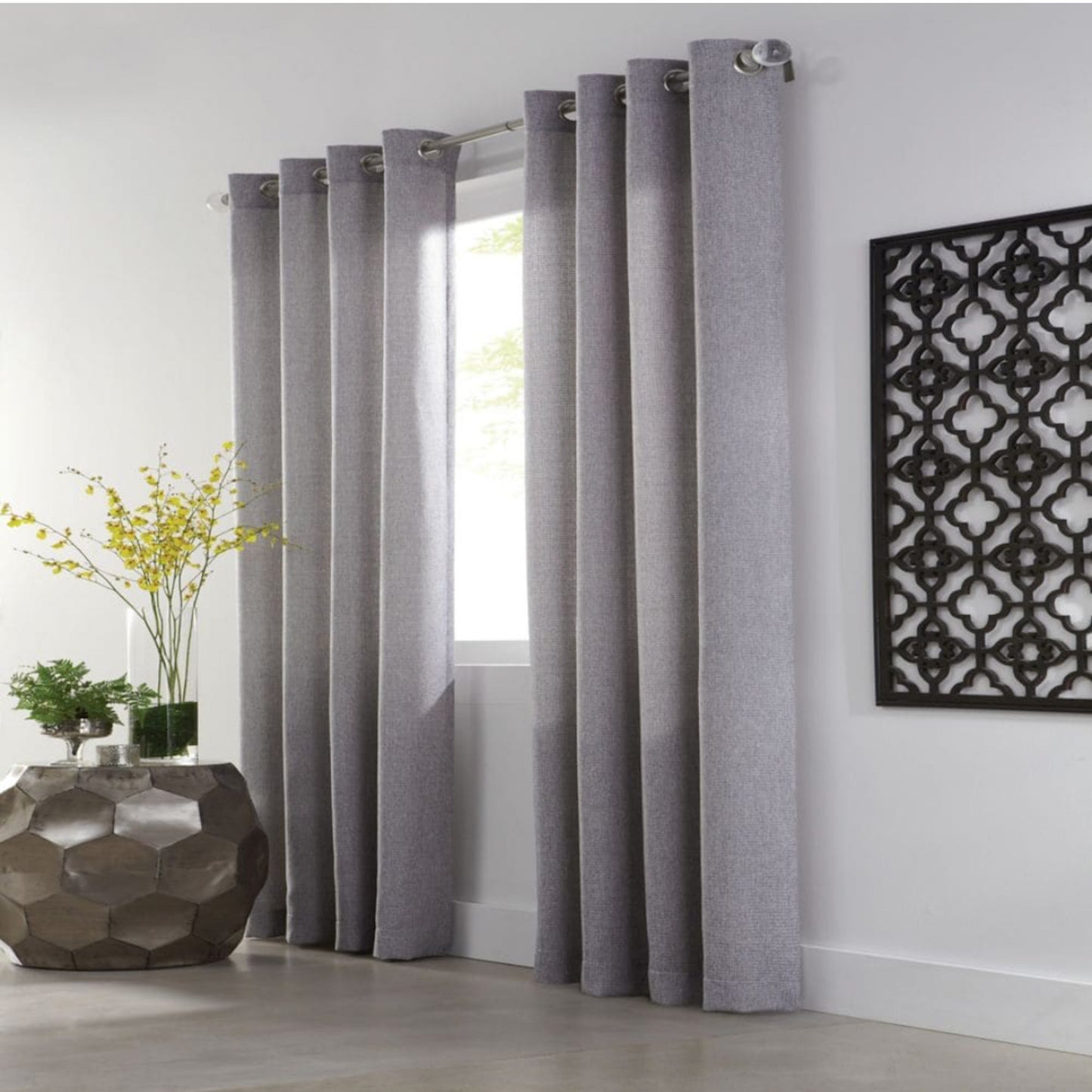 Light Filtering Grommeted Curtain Panel