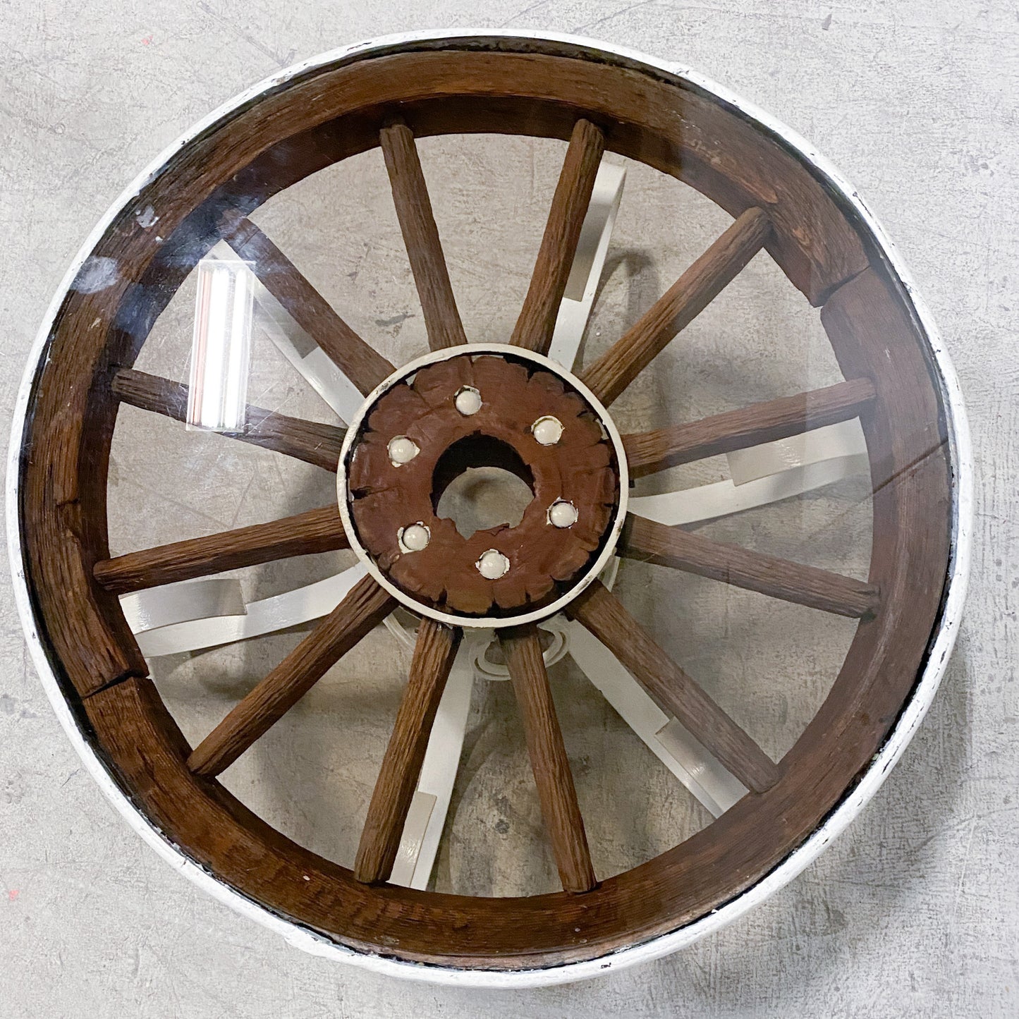 Cowboy Chic Wagon Wheel Coffee Table