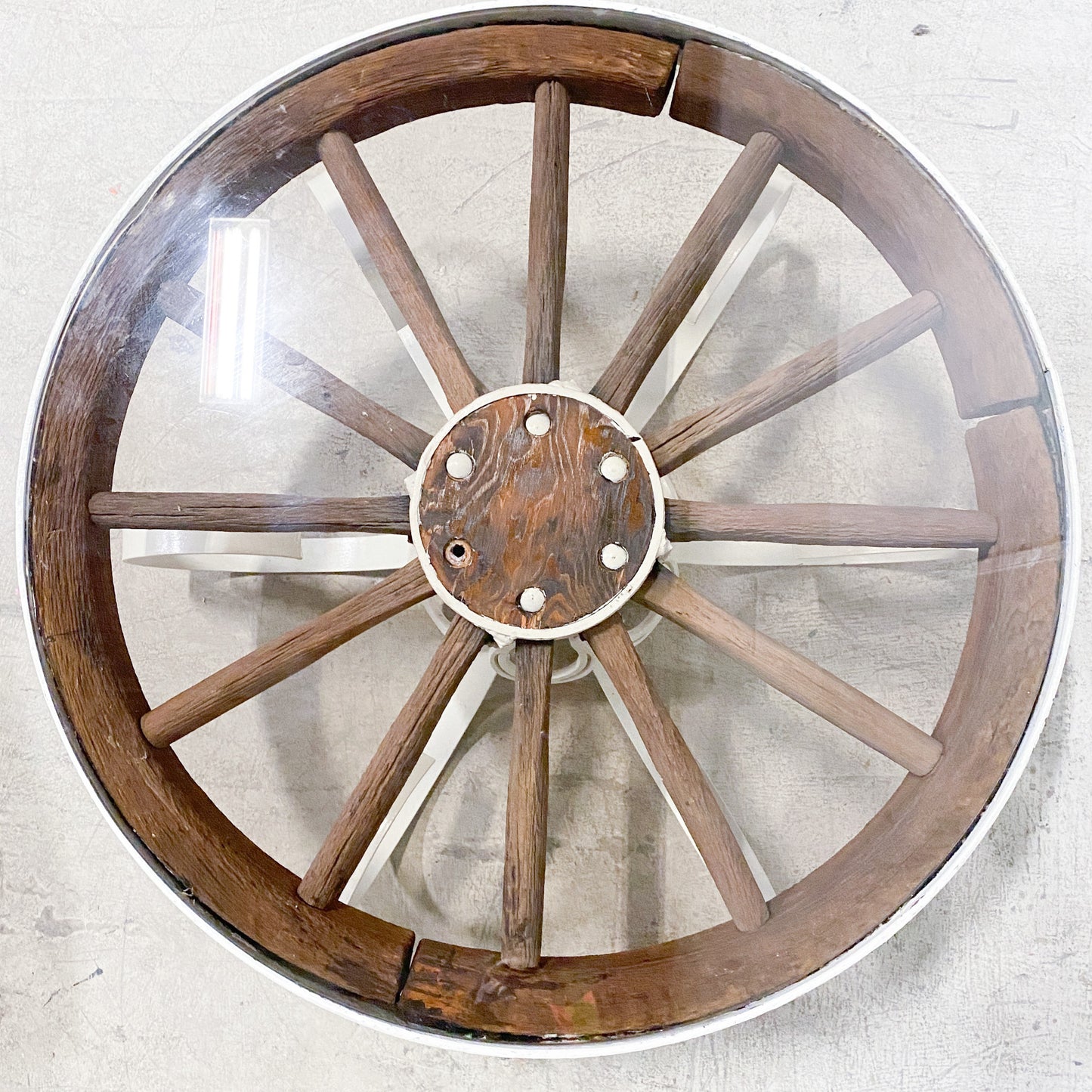 Cowboy Chic Wagon Wheel Coffee Table