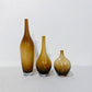 Handblown Amber Vases