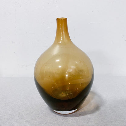 Handblown Amber Vases