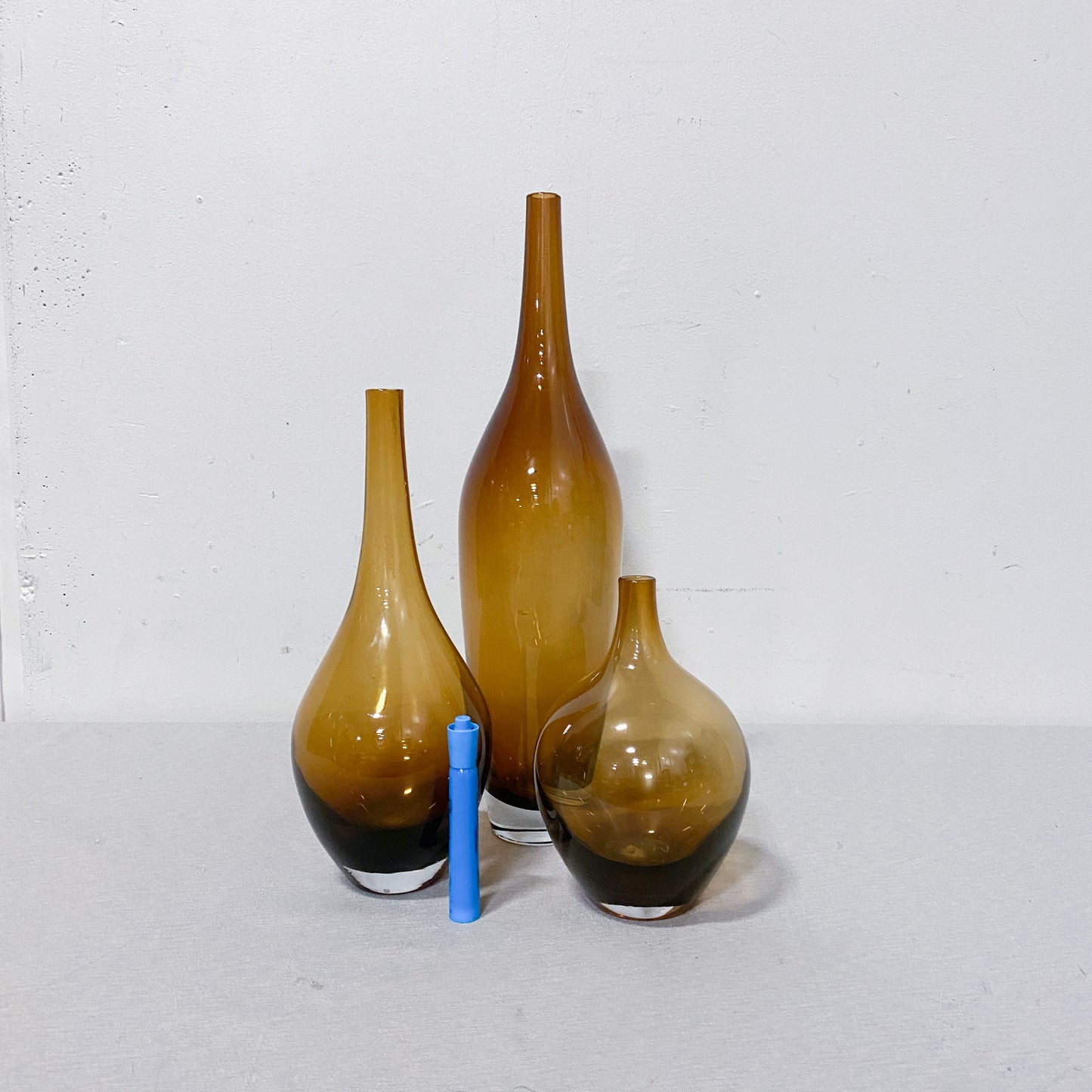 Handblown Amber Vases