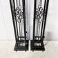 Ornate Metal Gate Posts- Dig-free (Set of 2)