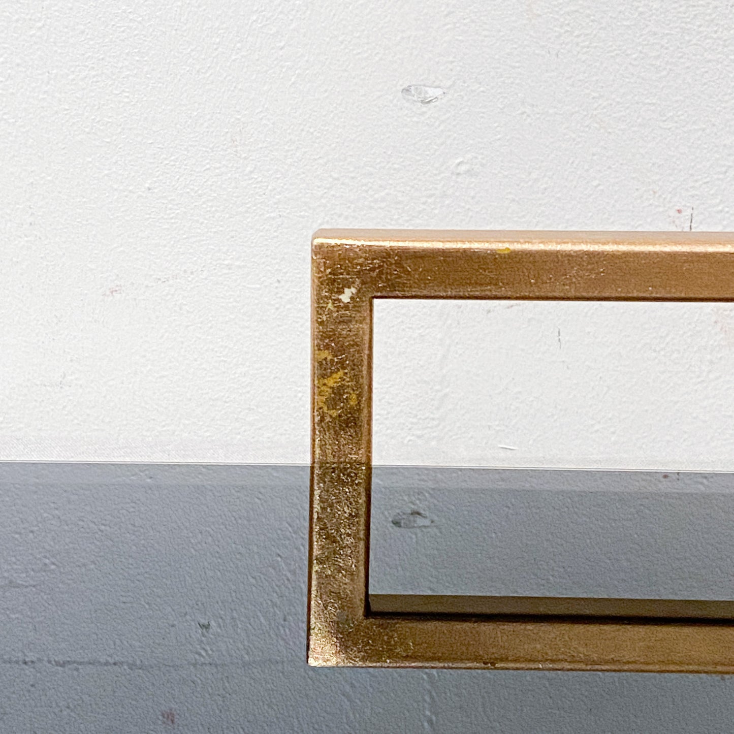 Black Glass Tray with Brass Handles