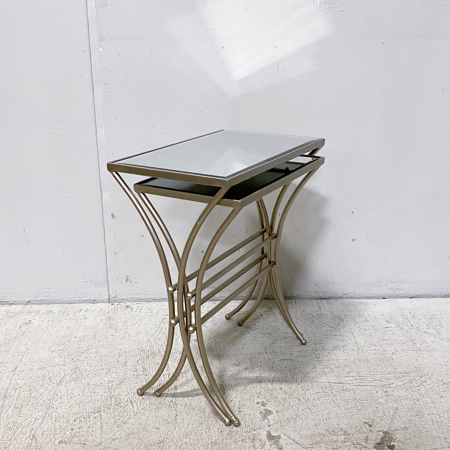 Mirrored Nesting Tables- Set of 2