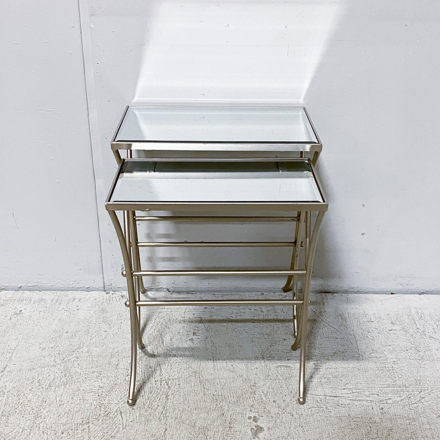 Mirrored Nesting Tables- Set of 2