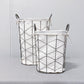 Black Metal Hamper/Baskets -Set of 2