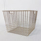 Square Gold Metal Basket (Large)