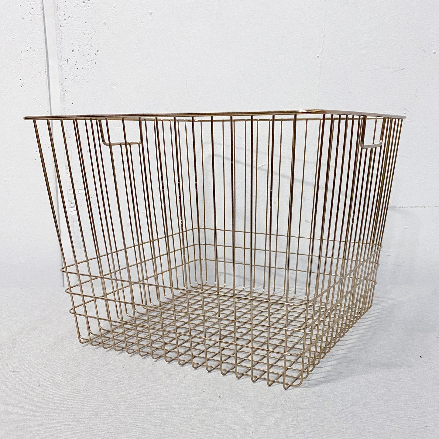 Square Gold Metal Basket (Large)