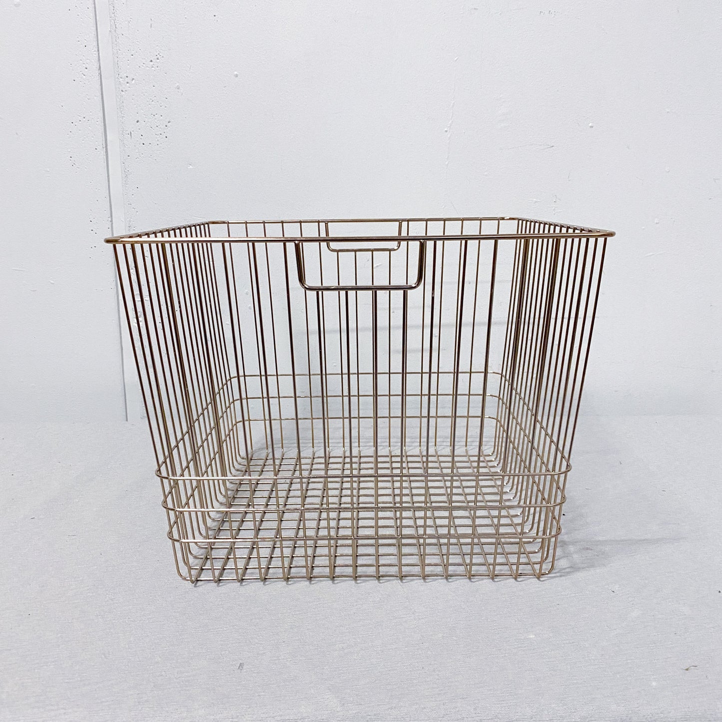 Square Gold Metal Basket (Large)