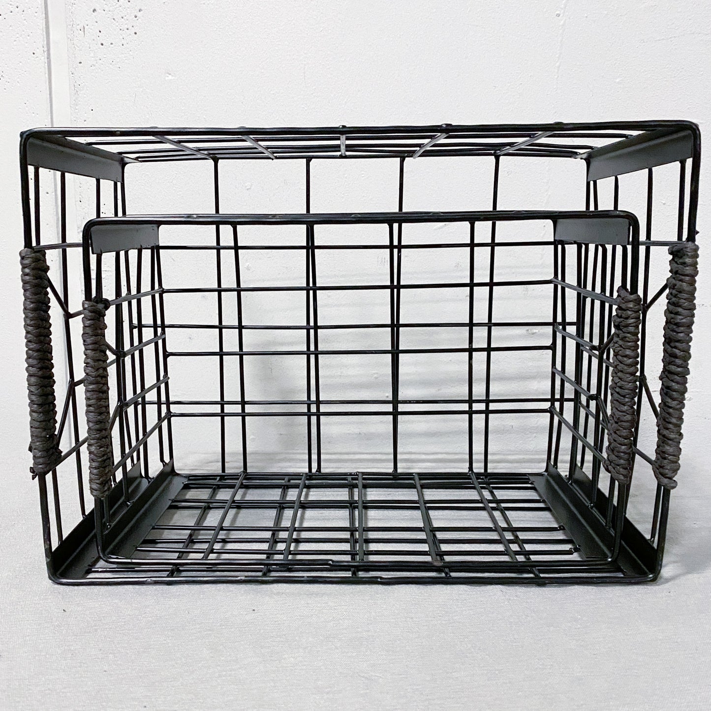 Black Wire Baskets-Set of 2