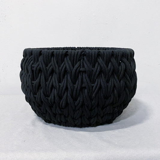 Black Cotton Storage Basket