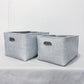 Rectangle Grey Storage Basket Set of 2