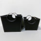 Faux Leather Bins - Set of 2