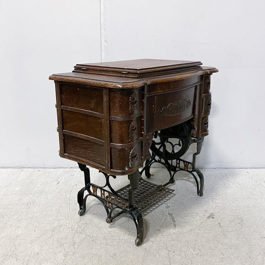 Rotary Treadle Sewing Machine and Table Circa 1900's