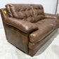 Espresso Leather Loveseat