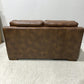 Espresso Leather Loveseat