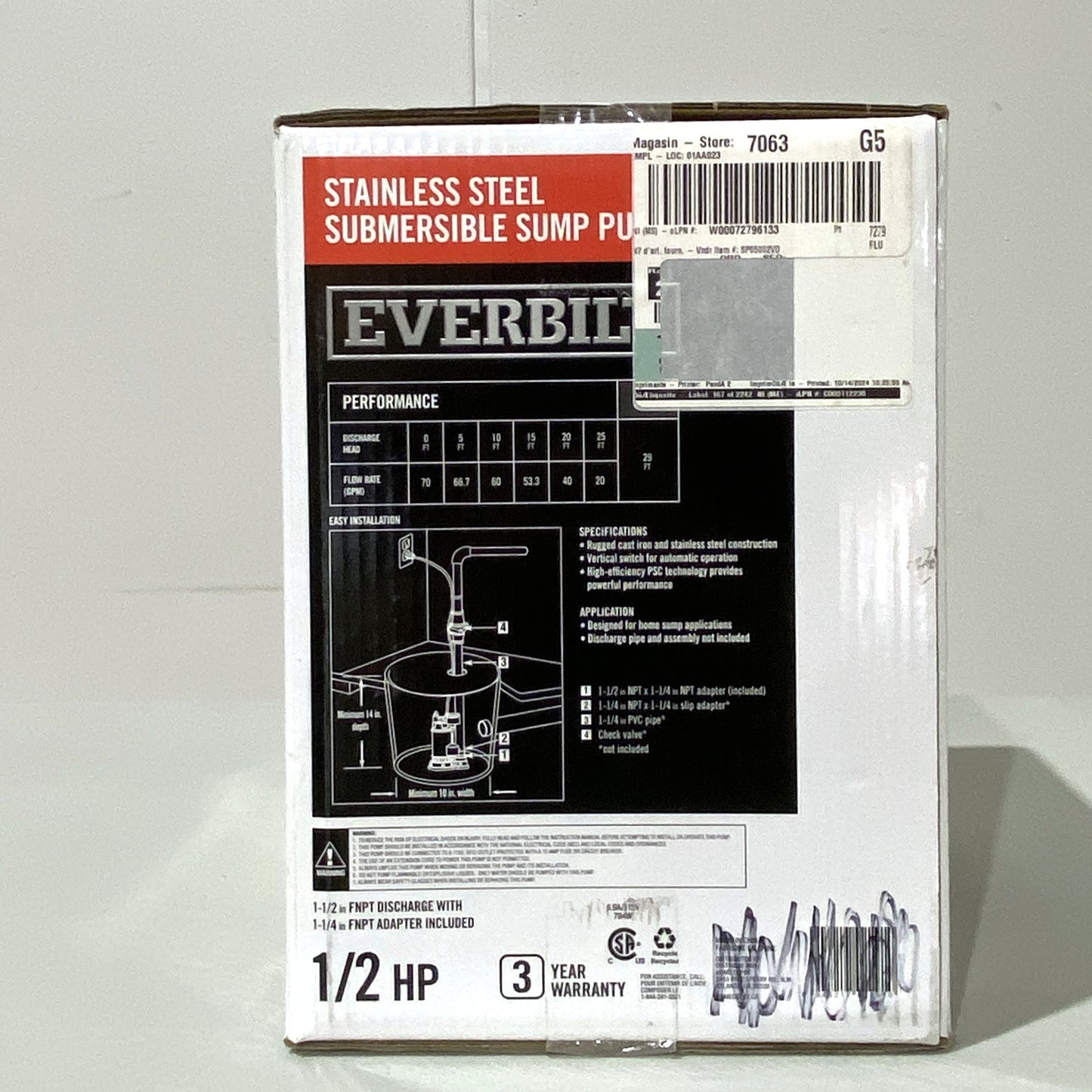 Submersible Sump Pump