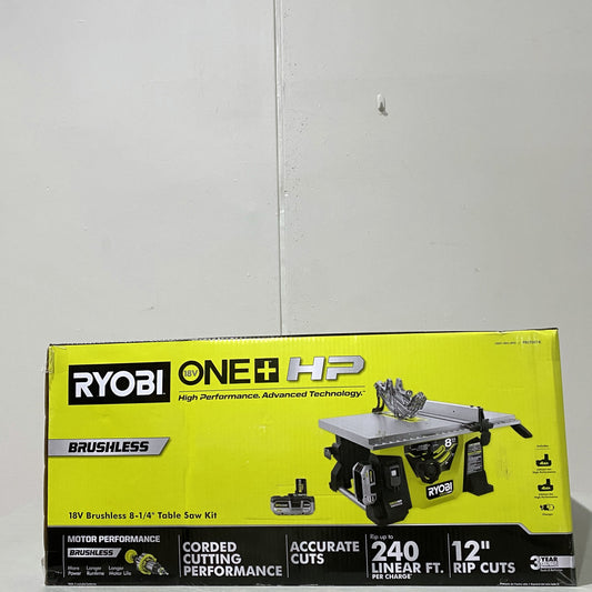 18V Brushless 8-1/4 in. Jobsite Table Saw Kit