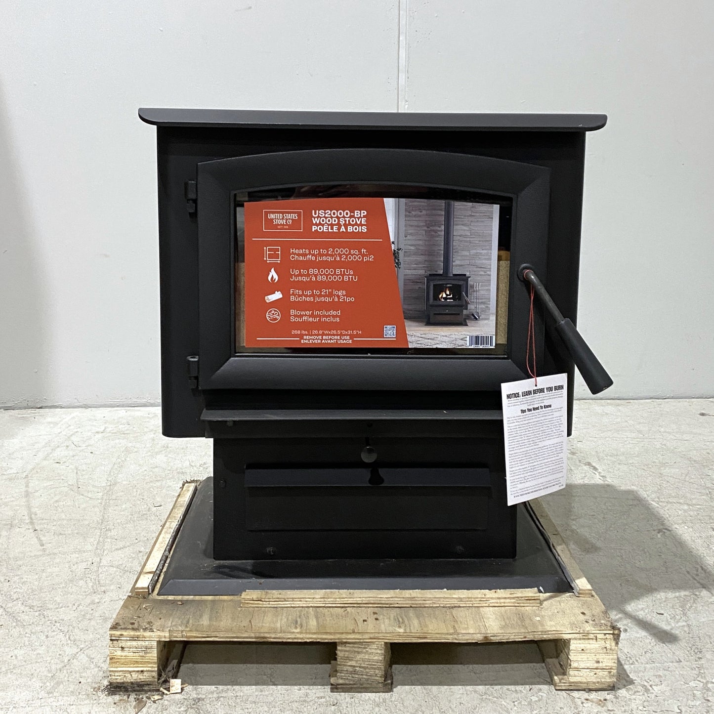 Pedestal Wood Stove
