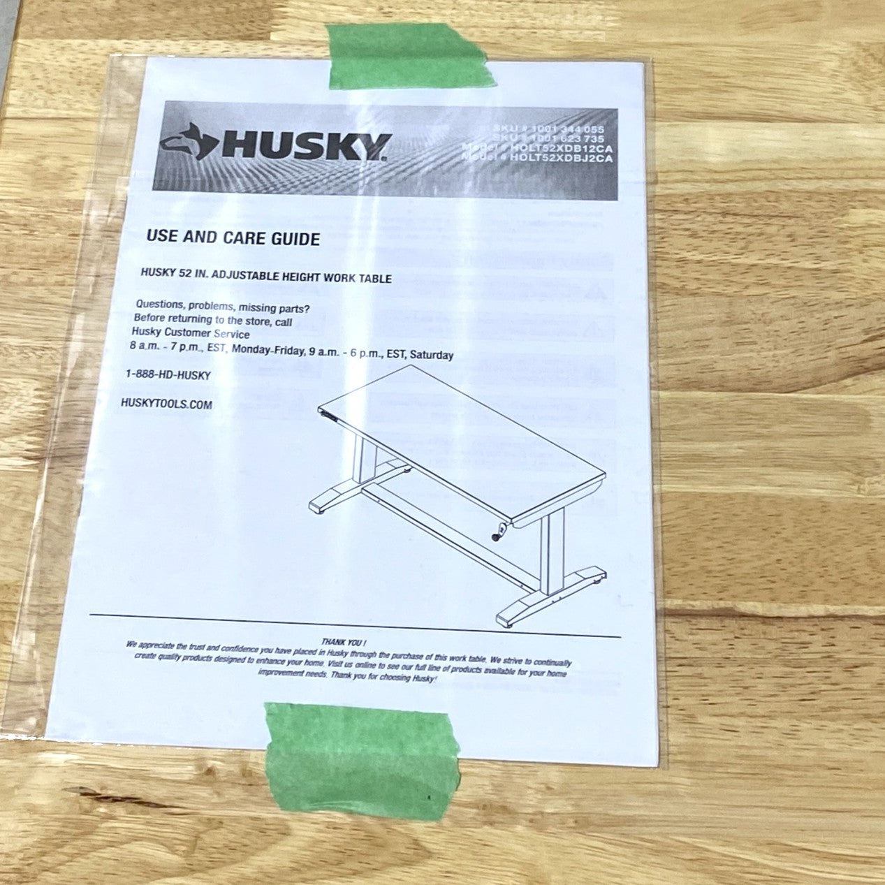 Adjustable Work Table