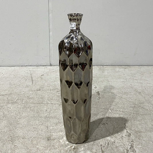 Tall Silver Vase