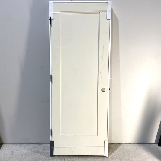 30" X 80" Prehung Interior Door with Black Hinges (RH)