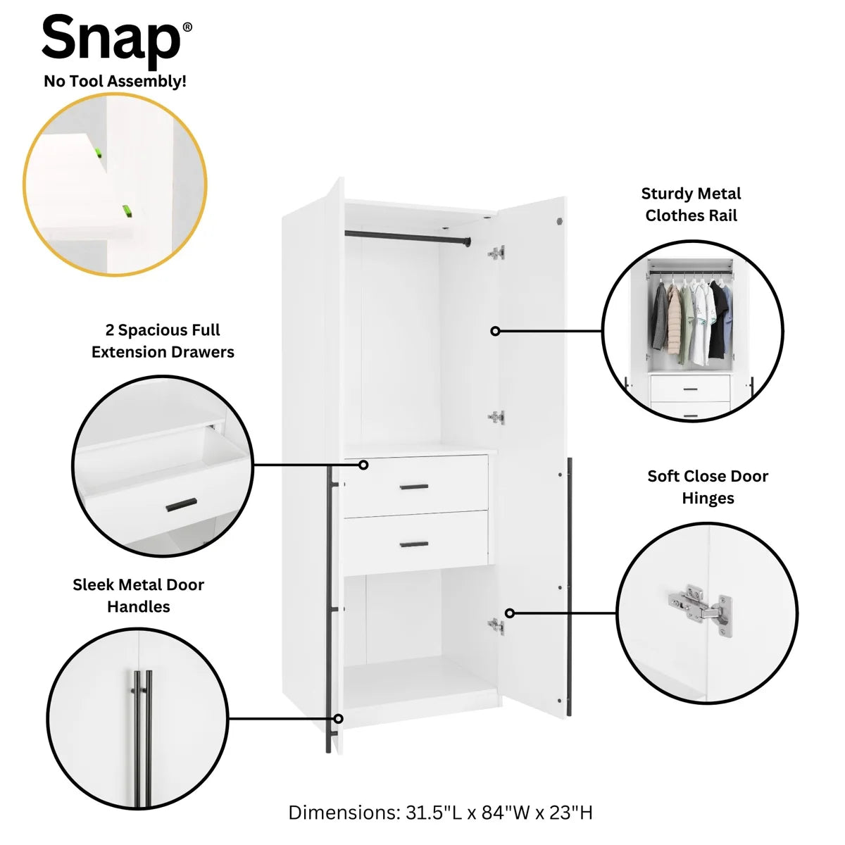 Modern Modular Wardrobe Closet