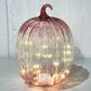 Pink Light-up Glass Pumpkin