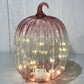 Pink Light-up Glass Pumpkin